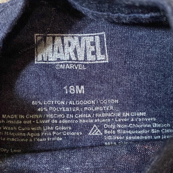 Toddler Boys 18 month t-shirts; marvel & sharks - Picture 5 of 6